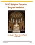 OLMC Religious Education Program Handbook Our Lady of Mount Carmel Parish Chicago, Illinois