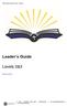 Leader s Guide. Levels 2&3. CBSI Study Gospel of Luke Sample. Back to contents