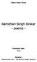 Ramdhari Singh Dinkar - poems -