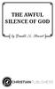 THE AWFUL SILENCE OF GOD. by Donald M. Stewart