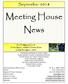 September ember Meeting House News