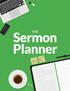 Contents. Strategy. Day 1. Day 2. Day 3. Day 4. Click to Jump to Each Section. Sermon Planner