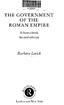 THE GOVERNMENT OF THE ROMAN EMPIRE