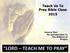 Teach Us To Pray Bible Class Lesson One: An Introduction To The Subject of Prayer