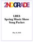 LBES Spring Music Show Song Packet