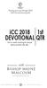 icc 2018 devotional Join us each morning for prayer and a word for the day.