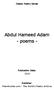 Abdul Hameed Adam - poems -