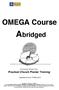 OMEGA Course. Practical Church Planter Training. Assembled by Jerry C. Wofford, Ph.D.