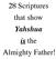 28 Scriptures that show Yahshua is the Almighty Father!