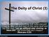 The Deity of Christ (3)