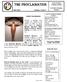 THE PROCLAMATION. MAY 2018 Volume 1 Issue 7 CHRIST ASCENDING