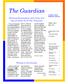 The Guardian. Starting Stewardship with what God has revealed about His Character. Welcome to the Guardian
