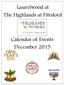 Laurelwood at The Highlands at Pittsford. Calendar of Events December 2015