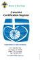 Catechist Certification Register