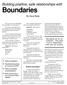 By Dave Batty. What is a boundary?