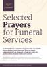 Selected Prayers for Funeral Services