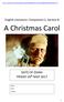A Christmas Carol. DATE OF EXAM: FRIDAY 26 th MAY English Literature: Component 2, Section B. Name: Class: Teacher: