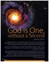 God is One, without a Second. So(ul) to Spe k