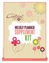 WEEKLY PLANNER SUPPLEMENT KIT. TheConfidentMom.com
