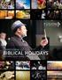 Overview of BIBLICAL HOLIDAYS. by Rabbi Jason Sobel