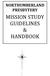 NORTHUMBERLAND PRESBYTERY MISSION STUDY GUIDELINES & HANDBOOK