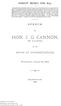 HON. J. G. CANNON, OF ILLINOIS,