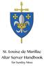 St. Louise de Marillac Altar Server Handbook