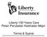 Liberty 100 Years Care Pelan Perubatan Kesihatan Major. Terma & Syarat