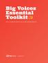 Big Voices Essential Toolkit