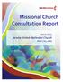 Missional Church Consultation Report
