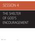 SESSION 4 THE SHELTER OF GOD S ENCOURAGEMENT. 60 SeSSion LifeWay
