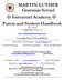 Parent and Student Handbook Our Fifteenth Academic Year