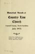 ^^^^ Country Erne. Cfmrcf) Sketch of. July Historical. Caswell County, North Carolina