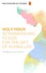 HOLY HOUR IN THANKSGIVING TO GOD FOR THE GIFT OF HUMAN LIFE