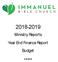 Ministry Reports. Year End Finance Report Budget