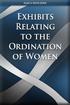 Exhibits Relating to the Ordination of Women