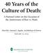 40 Years of the Culture of Death: A Pastoral Letter on the Occasion of the Anniversary of Roe vs. Wade