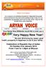 What is Arya Samaj? YEAR 38 18/ MONTHLY January 2016 JJANUARY Arya Samaj West Midlands would like to wish you a