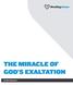 THE MIRACLE OF GOD S EXALTATION