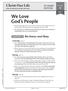We Love God s People. Christ Our Life NEW EVANGELIZATION EDITION. We Honor and Obey AT-HOME EDITION. Grade. Centering PAGE 115.
