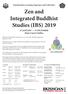 Zen and Integrated Buddhist Studies (IBS) 2019