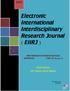 Electronic International Interdisciplinary Research Journal ( EIIRJ )