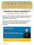 TUSCOLA CHRISTIAN. Publication of First Christian Church, Tuscola, Illinois FINANCIAL PEACE UNIVERSITY. Free Preview session, January 11th