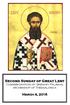 Second Sunday of Great Lent Commemoration of Gregory Palamas, archbishop of Thessalonica