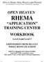 RHEMA APPLICATION TRAINING CENTER WORKBOOK