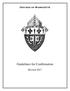 Diocese of Marquette. Guidelines for Confirmation