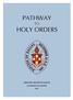 PATHWAY TO HOLY ORDERS EPISCOPAL DIOCESE OF DALLAS