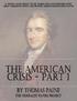 THE AMERICAN CRISIS BY THOMAS PAINE PART 1 - December 23, 1776