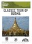 CLASSIC TOUR OF BURMA