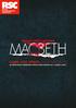 COME YOU SPIRITS (LADY MACBETH) AN EDITED SCRIPT COMPRISING EXTRACTS FROM MACBETH ACT 1 SCENES 5 AND 7